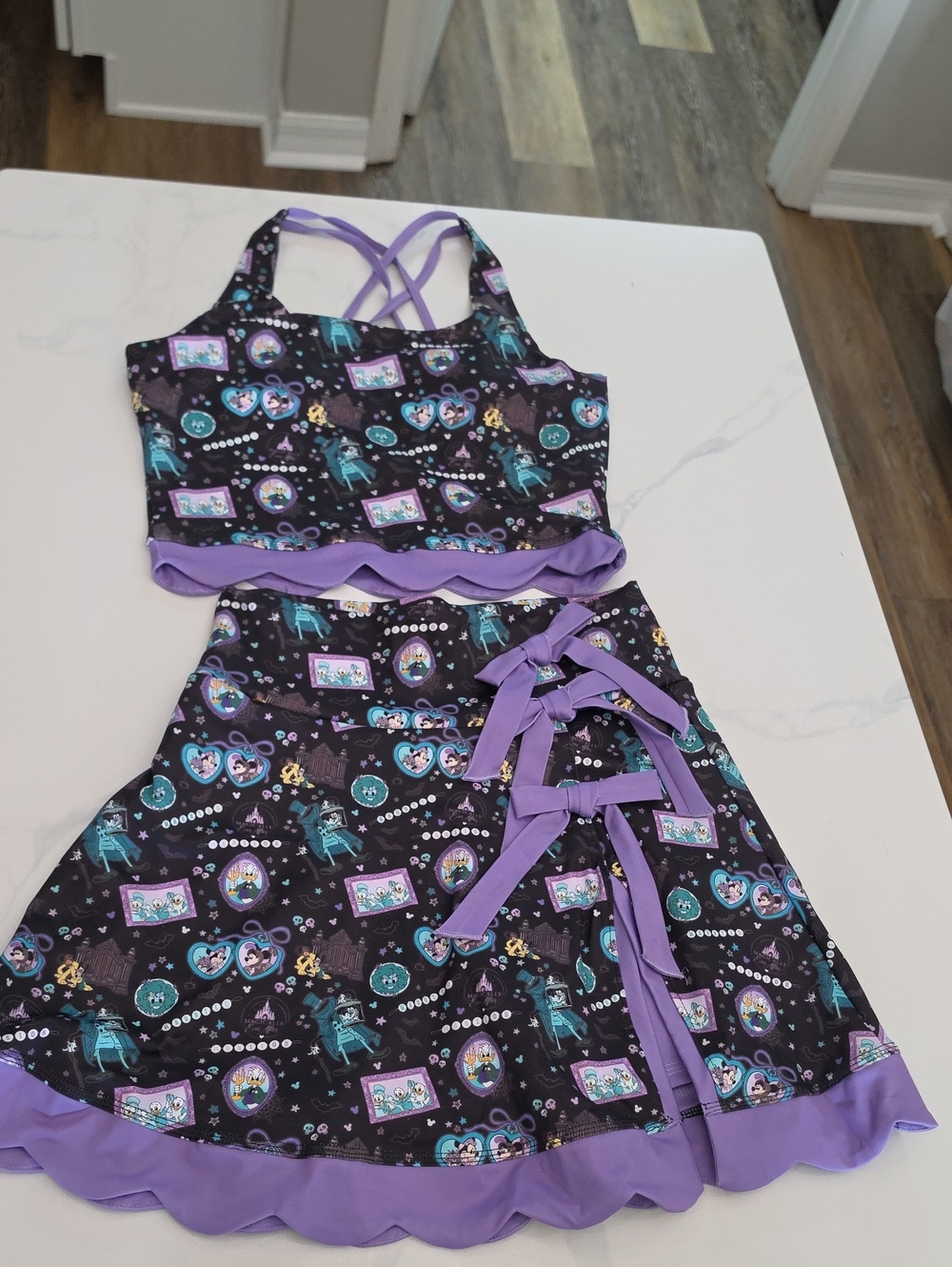 Adukts Small Magically ever after haunted mansion Two-Piece Dress Set